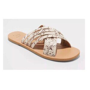 A New Day Laila Crossband Strappy Slide Sandal